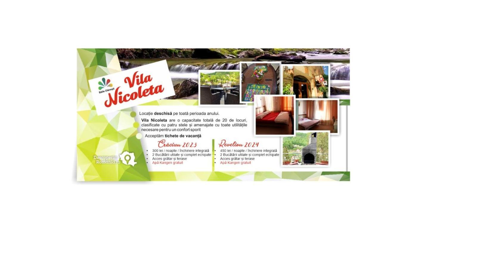 Vila Nicoleta Băile Olăneşti Eksteriør bilde